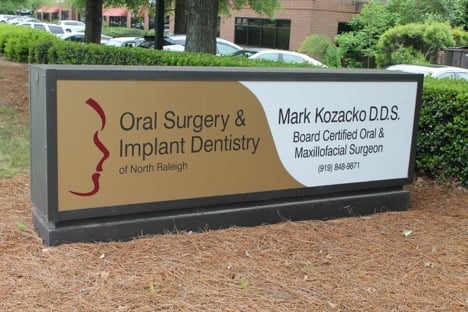 Oral Surgery and Implant Dentistry sign, Dr. Mark F. Kozacko, DDS