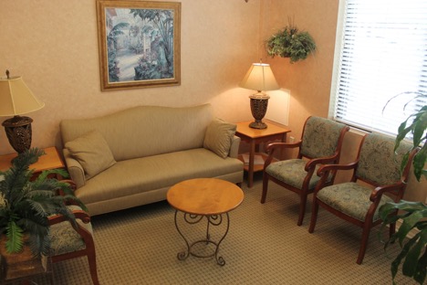 Waiting room, Oral & Maxillofacial Surgery of North Raleigh